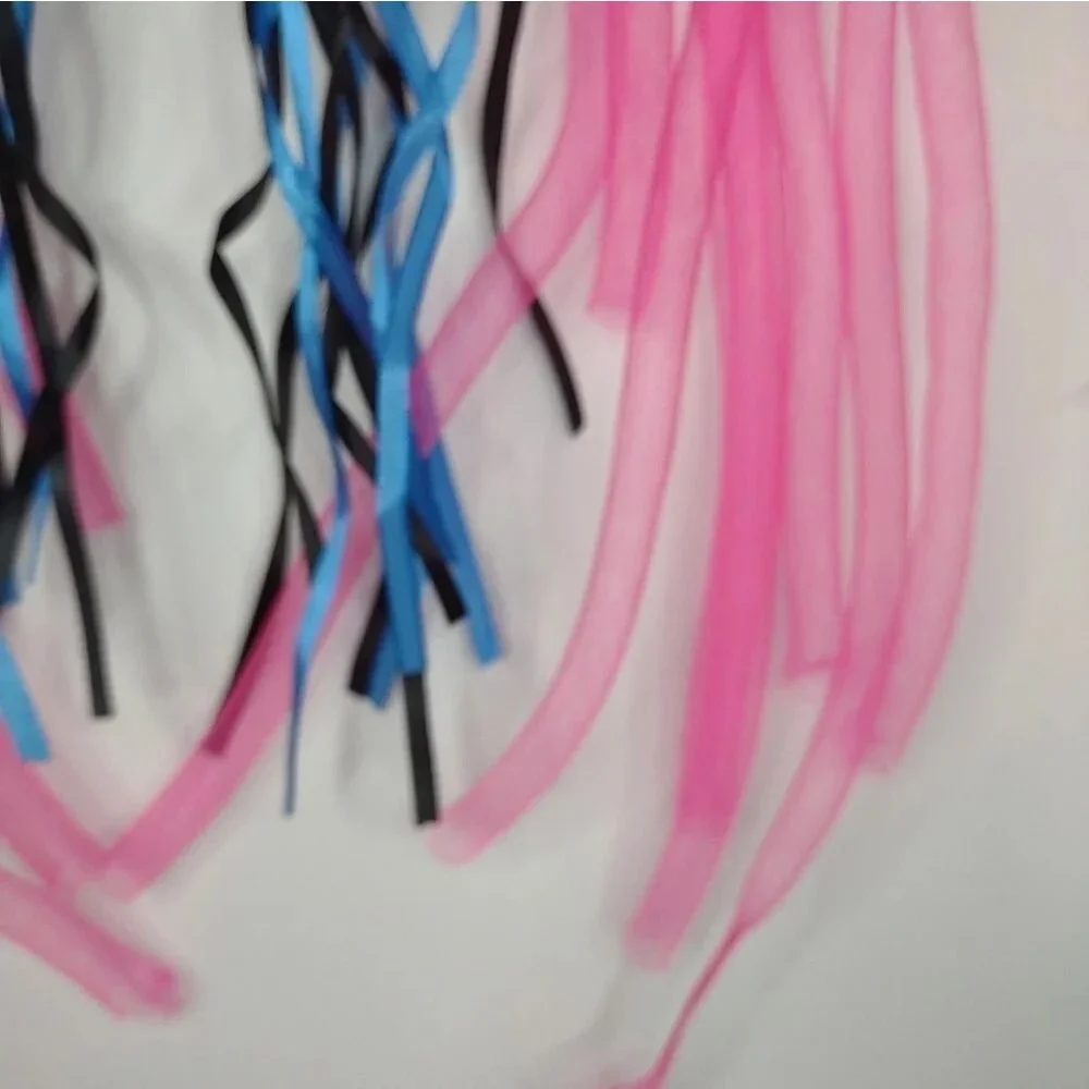 Light Up Party Headband Mesh Curls and Ribbon